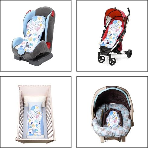Gel Car Seat Cooler Pad, Summer Soft Breathable Cooling Pad Ice Cushion for Babies, Washable Summer Cooler Mat for Stoller, High Chair, Safety Seat in Saudi Arabia