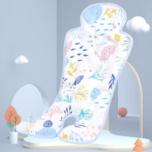 Gel Car Seat Cooler Pad, Summer Soft Breathable Cooling Pad Ice Cushion for Babies, Washable Summer Cooler Mat for Stoller, High Chair, Safety Seat in Saudi Arabia