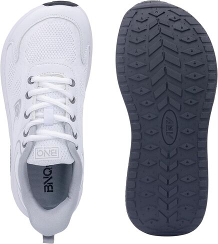 Romensi Wide Toe Box Shoes Women Arch Arch Support Walking Tennis Fashion Sneakers حذاء تقويم العظام لالتهاب اللفافة الأخمصية الأمريكية 6-11 in Kuwait