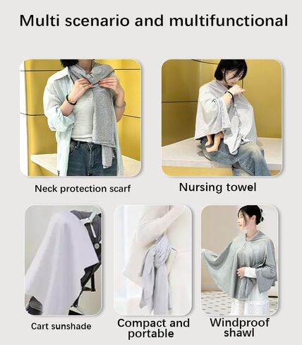 Breast Feeding Covers for Women Privacy Nursing Covers (Nursing Shirts for Breastfeeding Shirts) (Grey) in Saudi Arabia
