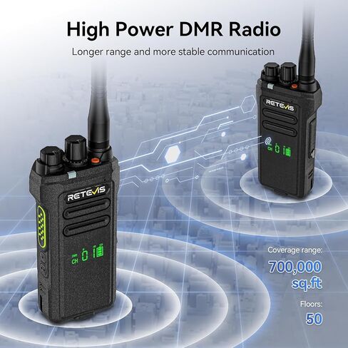 Retevis NR30S Radios Walkie Talkies, High Power GMRS 2 Way Radio Long Range, IP67 Waterproof Two Way Radios, Noise Canceling, Group Call, for Construction(6 Pack) in Kuwait