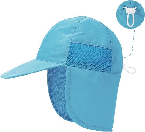 Durio Infant Sun Hat with Neck Flap UPF 50+ Sun Protection Baby Summer Hat Breathable Lining Toddler Beach Hat for Boys Girls in Saudi Arabia