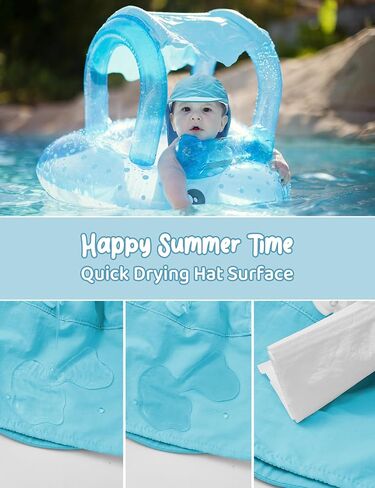 Durio Infant Sun Hat with Neck Flap UPF 50+ Sun Protection Baby Summer Hat Breathable Lining Toddler Beach Hat for Boys Girls in Saudi Arabia
