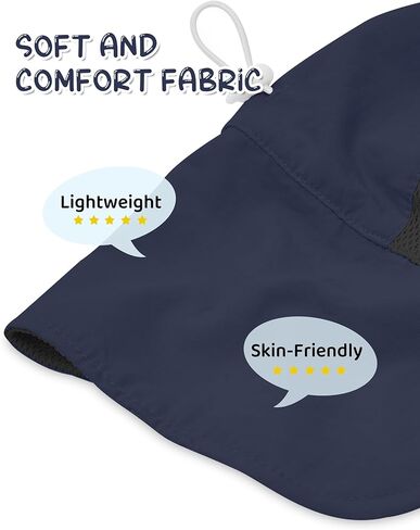 Durio Infant Sun Hat مع رفرف الرقبة UPF 50+ حماية من أشعة الشمس قبعة الصيف القبعة تنفس بطانة صغار شاطئ الصغار للفتيان الفتيات in Kuwait