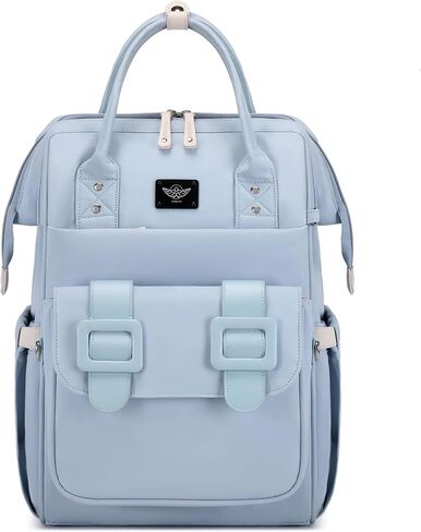 Diaper Bag Backpack, Large Capacity, Water-Resistant, Backpack and Messenger Bag Set Can be Combined Disassembled (Blue) in Saudi Arabia