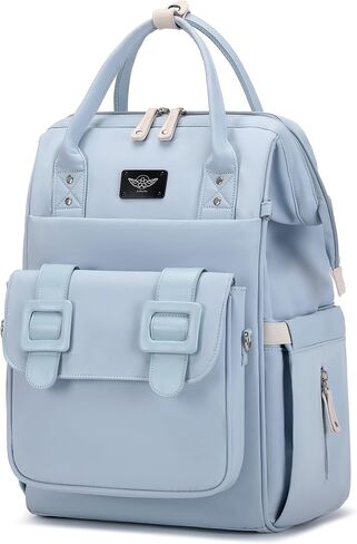 Diaper Bag Backpack, Large Capacity, Water-Resistant, Backpack and Messenger Bag Set Can be Combined Disassembled (Blue) in Saudi Arabia