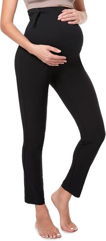 Yvette Maternity Pants Over The Belly for Work High Waisted Stretch Comfy Pregnancy Casual Pants in Saudi Arabia