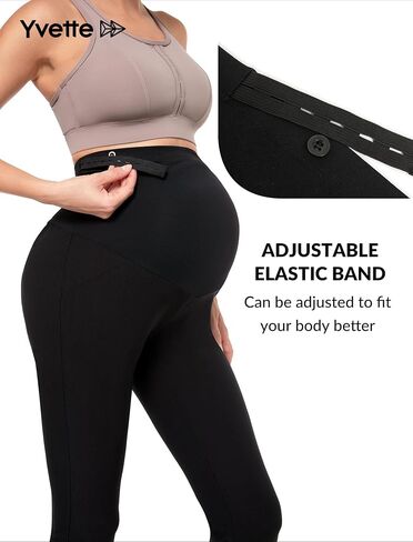 Yvette Maternity Pants Over The Belly for Work High Waisted Stretch Comfy Pregnancy Casual Pants in Saudi Arabia