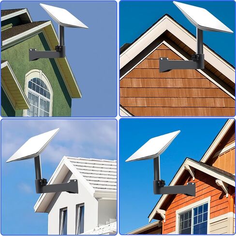 طقم تثبيت Starlink قابل للتعديل - حامل حائط قصير Starlink - طقم تثبيت Starlink شديد التحمل لمجموعة Starlink Internet Kit عبر الأقمار الصناعية - متوافق مع V2 Starlink in Kuwait