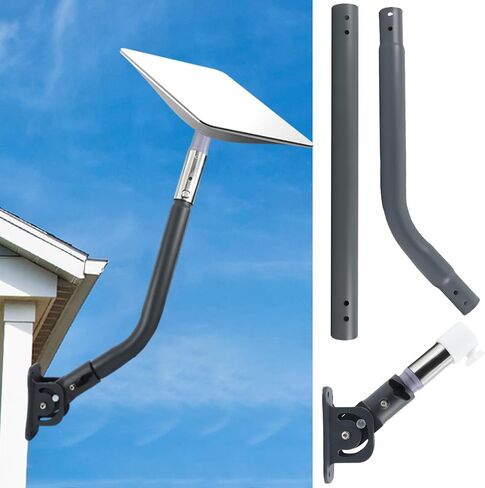 Adjustable Starlink Mount Kit - Starlink Short Wall Mount - Heavy Duty Starlink Mount Kit for Starlink Internet Kit Satellite - Compatible with V2 Starlink in Saudi Arabia