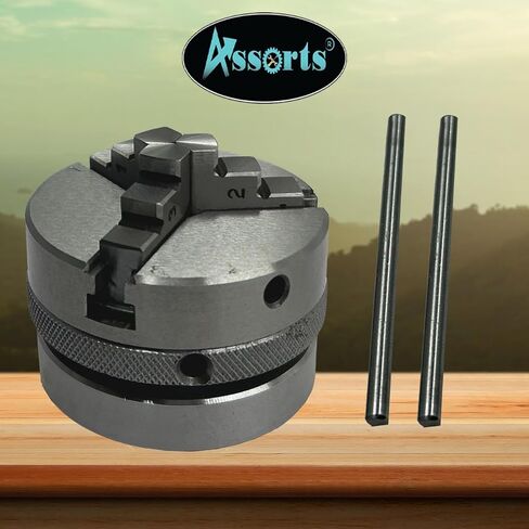 Milling Indexing 4"/ 100 Rotary Table Precision Horizontal Vertical With Suitable M6 Clamp Kit & Small Chuck (With 65 Mm 3 Jaws Self Centering Chuck) in Saudi Arabia
