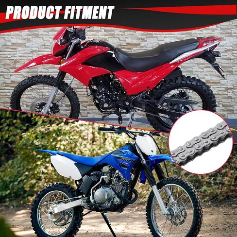 428 Drive Chain 102 Link Breaker Heavy Duty for 70cc 90cc 110cc 125cc TTR YZ80 YZ85 Apollo RFZ Suzuki Trailmaster Vitacci Tao Tao Coolster MotoTec Pit Dirt Bike 4 Wheeler ATV Quad Go Kart Parts in Saudi Arabia
