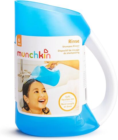 Munchkin® Duck™ Inflatable Baby Bathtub with White Hot® Heat Alert & Rinse™ Shampoo Bath Rinser, Blue in Saudi Arabia