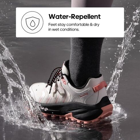 NORTIV 8 Women's Hiking Shoes Lightweight Walking Sneakers with Arch Support Outdoor Work Camping Tennis Workout Cross Training Echo in Saudi Arabia