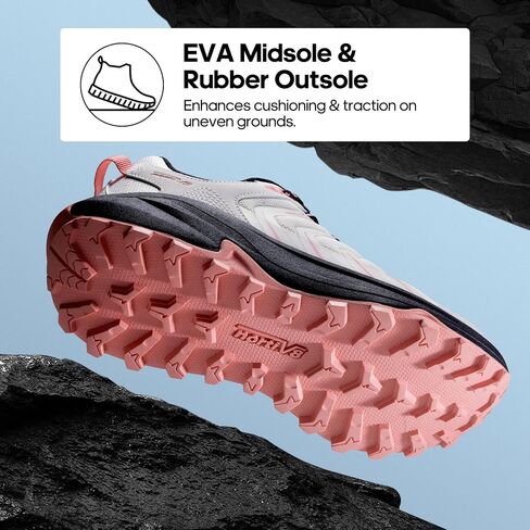 NORTIV 8 Women's Hiking Shoes Lightweight Walking Sneakers with Arch Support Outdoor Work Camping Tennis Workout Cross Training Echo in Saudi Arabia