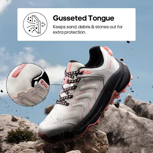 NORTIV 8 Women's Hiking Shoes Lightweight Walking Sneakers with Arch Support Outdoor Work Camping Tennis Workout Cross Training Echo in Saudi Arabia