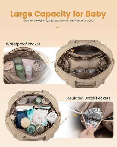 Lovevook حفاضات حقيبة حقيبة حفاضات حفاضات صغيرة ، حفاضات السفر مع حالة Pad Pacifier تغيير ، صالة الألعاب الرياضية في المستشفى in Kuwait