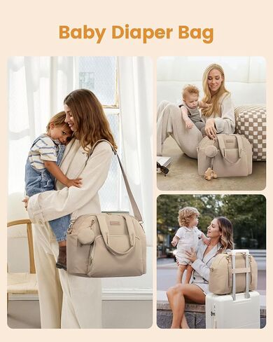 Lovevook حفاضات حقيبة حقيبة حفاضات حفاضات صغيرة ، حفاضات السفر مع حالة Pad Pacifier تغيير ، صالة الألعاب الرياضية في المستشفى in Kuwait