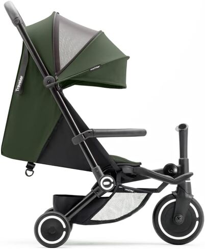 Smartrike Traveler Travel Stroller for Toddlers - Lightweight, Foldable & Compact Stroller with Near-Flat Recline, Forest Green in Saudi Arabia