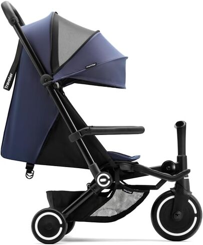 Smartrike Traveler Travel Stroller for Toddlers - Lightweight, Foldable & Compact Stroller with Near-Flat Recline, Forest Green in Saudi Arabia