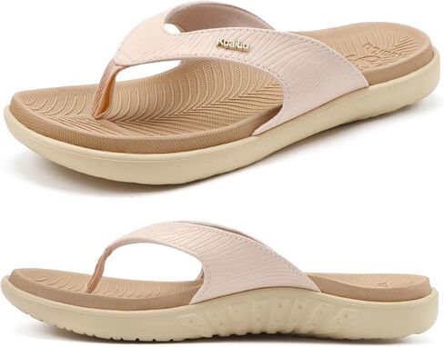 KuaiLu Flip Flops For Women Ladies Orthotic Yoga Mat Cushion Sandals Dressy Womans Lightweight Summer Slip On Beach Thong Sandles with Comfortable Arch Support (US Size 5-12) in Saudi Arabia
