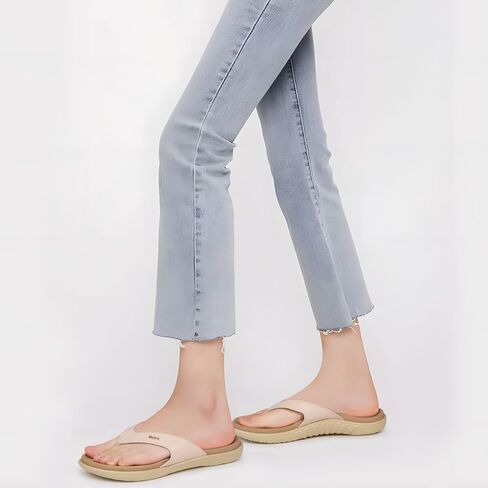 KuaiLu Flip Flops For Women Ladies Orthotic Yoga Mat Cushion Sandals Dressy Womans Lightweight Summer Slip On Beach Thong Sandles with Comfortable Arch Support (US Size 5-12) in Saudi Arabia