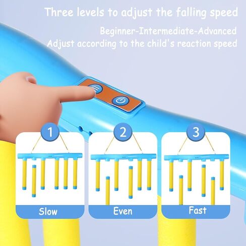 لعبة التحدي Reflex ، لعبة Drop Sticks ، التدريب على تنسيق العين ، لعبة التدريب على رد الفعل ، لعبة الصيد العصي ، التدريب على عكس عصا اللعبة ، 3 سرعة قابلة للتعديل ، ترقية التحكم عن بُعد (أ) in Kuwait