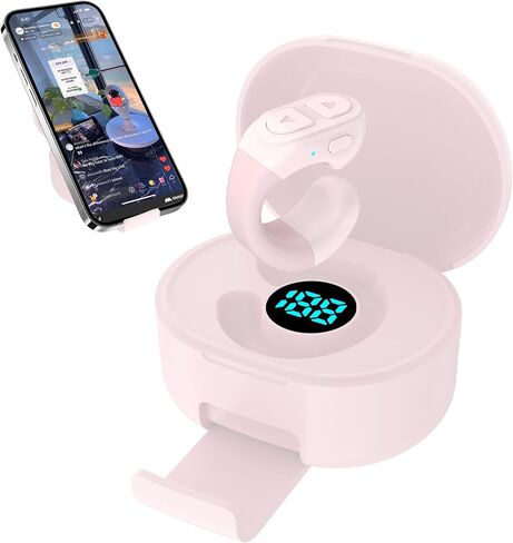 Remote Scrolling Ring for TikTok, Bluetooth Page Turner for iPad & Android Tablet Ebook Reading, Fingertip Wireless Camera Video and Photo Remote Shutter for iPhone, iPad, iOS, Android -Black in Saudi Arabia