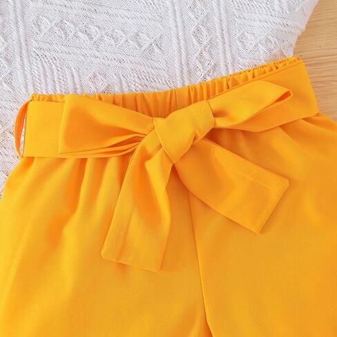 SUREPOCH Baby Girl Clothes Toddler Summer Embroidery Short Shirt Pant Girl Outfit Sleeveless Top Clothes Set in Saudi Arabia