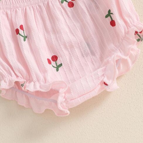 Summer Outfit Clothes Baby Girl Cherry Sleeveless Tunic T-Shirt Top and Shorts Bloomers Set in Kuwait