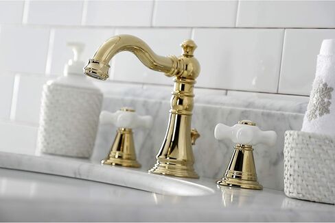 Kingston Brass FSC1975APX صنبور حمام كلاسيكي أمريكي واسع الانتشار، برونز مطلي بالزيت in Saudi Arabia