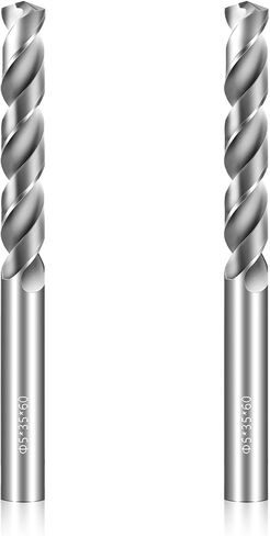 5mm Drill Bits Solid Carbide Drill Bits, Metric Drill Bit Set, Tungsten Carbide Drill Bit Set for Stainless Steel Hardened Steel Cast Iron Alloy Copper, 2 Pcs in Kuwait