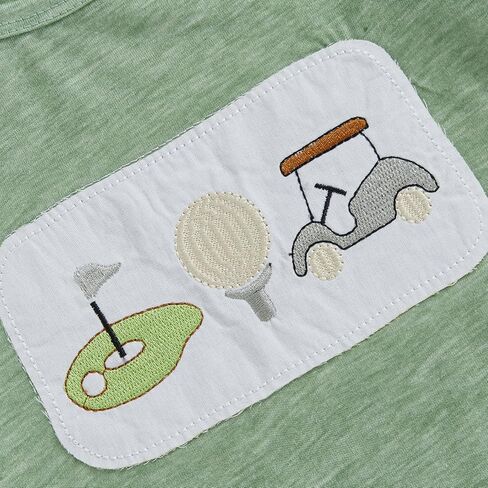 Toddler Baby Boy Summer Outfits Short Sleeve Embroidered T Shirt Tees + Striped/Plaid Shorts Infant Clothes Set in Saudi Arabia