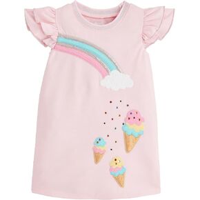 Mud Pie Baby Girls Children's Sparkle Tshirt Dress