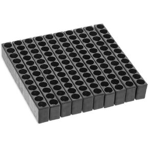 10PCS 12 Holes Hex Shank Bit Holder, Plastic Hex Shank Screwdriver Bit Holder, Screwdriver Bit Holder Storage Organizer, Screw Driver Holders Organizers Case for 1/4 Inch Hex Shank