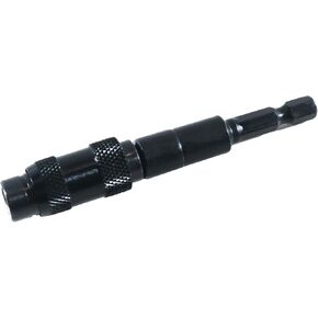 1/4" Pivoting Bit Tip Holder Magnetic Screw Drill Tip Pivot Screwdriver Bit Holder Magnetic Screw Holder Extender Bendable in 20° Angle for Corners or Tight Spots (Black)