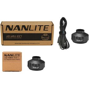 Nanlite E27 Magnetic Mount for PavoBulb 10C LED Light Bulb with Power Cable