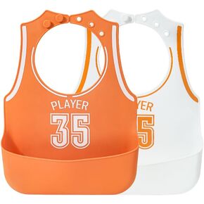 Silicone Bibs for Babies, Waterproof Eating Bibs for Boys Girls, Soft Silicone Bibs Baby Feeding Essentials Baby Gifts