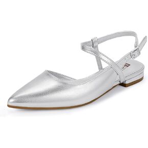 Idifu Flats Women's Flats مدببة إصبع القدم أحذية مسطحة مسطحة مغلق أحذية اللباس للسيدات الزفاف للسيدات مريحات مريحة رسمية رسمية لطيفة