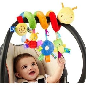 مقعد السيارة والعربة Toy_infant Toys ألعاب Cartooncate Baby Sensory مع أجراس الرنين أو الالتفاف حول سرير الرضع أو Stollea