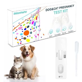 Dog Pregnancy Test kit at Home, Dog Urine Test, 10-15 Minutes to Obtain Test Results, Accuracy Rate of Over 98.8%, Painless, Accurate and Quick
