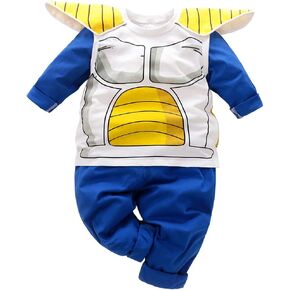 Baby Clothes Newborn Jumpsuits Baby Long Sleeve Cartoon Clothes Set Tops + Pants