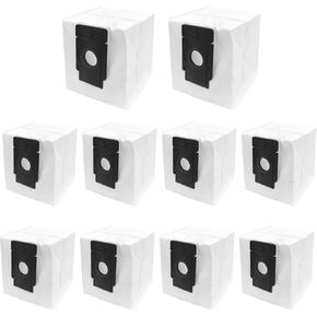 10 Pack Disposable Dust Bags Replacement for Tapo RV30 Plus / RV10 Plus / RVA200 Robot Vacuum (Not Fit MAX Series)