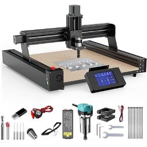 Twotrees CNC Router Machine with 800W Trimmer Router Spindle, 6 Variable Speeds Palm Compact Router Upgrade for CNC Machinesor