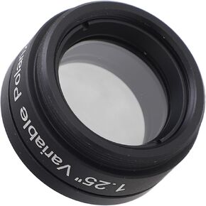 Telescope Filter, 1.25 Variable Polarizing Filter for Telescopes & Eyepiece, Adjustable 1-80% Light , Increasing Contrast, for Moon, Double Star Viewing