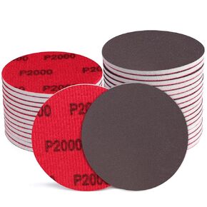 18Pcs 5 Inch Hook and Loop Sanding Sponge Discs 2000 Grit Wet Dry Sandpaper with Buffer Backing Pads for Random Orbital Sander Curved Surface and Large-Area Sanding for Automotive Metal Wood