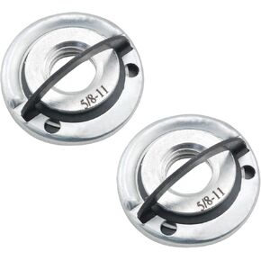 2PCS Polishing Machine Quick Self Locking Press Plate 5/8-11 Angle Grinder Flange Nut Grinding Machine Quick Self Locking Press Plate For Replacement Cutting Plate Metal Angle Grinding Nut