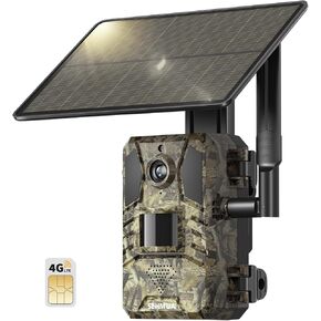 Sehmua Cellular Trail Camera 2 Pack ، Trail Camera 4G LTE مباشرة مع بطاقة SIM المدمجة 0.2S CAMERA SPEED GAME