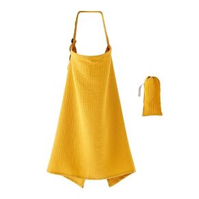 Muslin Nursing Cover for Breastfeeding | 100% Cotton | Breathable & Adjustable Breastfeeding Apron for Privacy | Lightweight & Portable Baby Feeding Cover | Multi-Functional Use