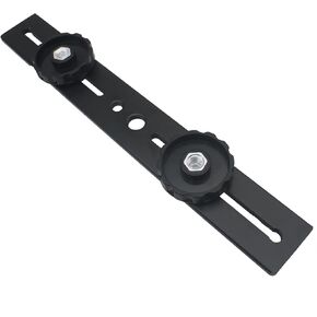 Dual Camera Flash Mount Bracket 20CM Tripod Mount Extension Bar with 1/4'' Screw Hot Shoe Mount for Fill Light and SLR Camera (Black)